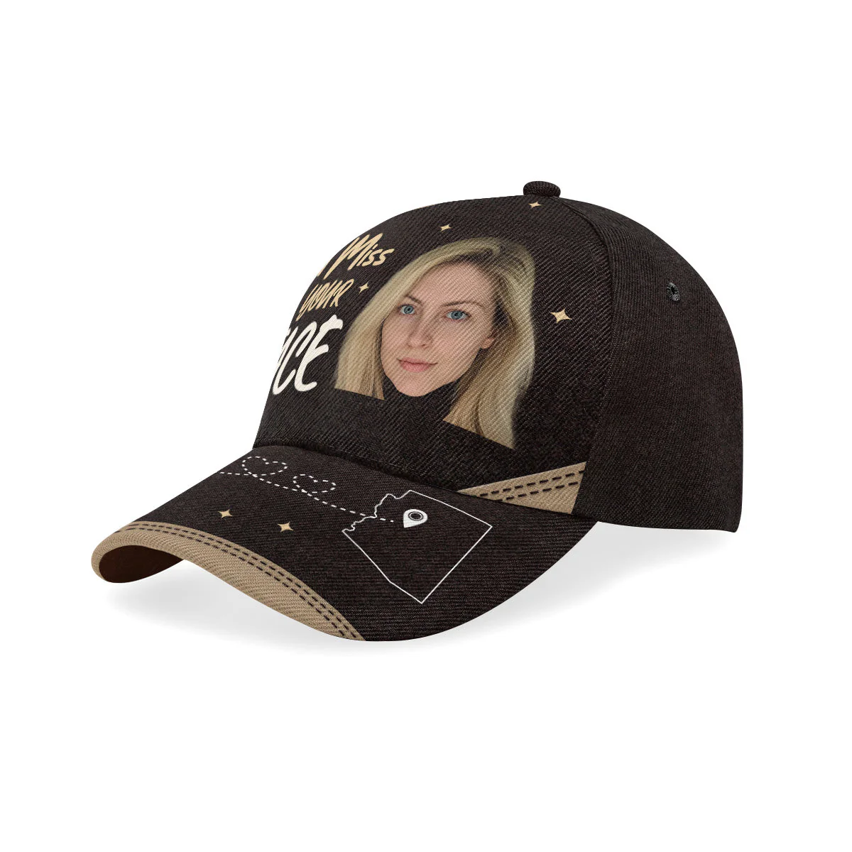 I Miss Your Face - Personalized Classic Cap - Image 3