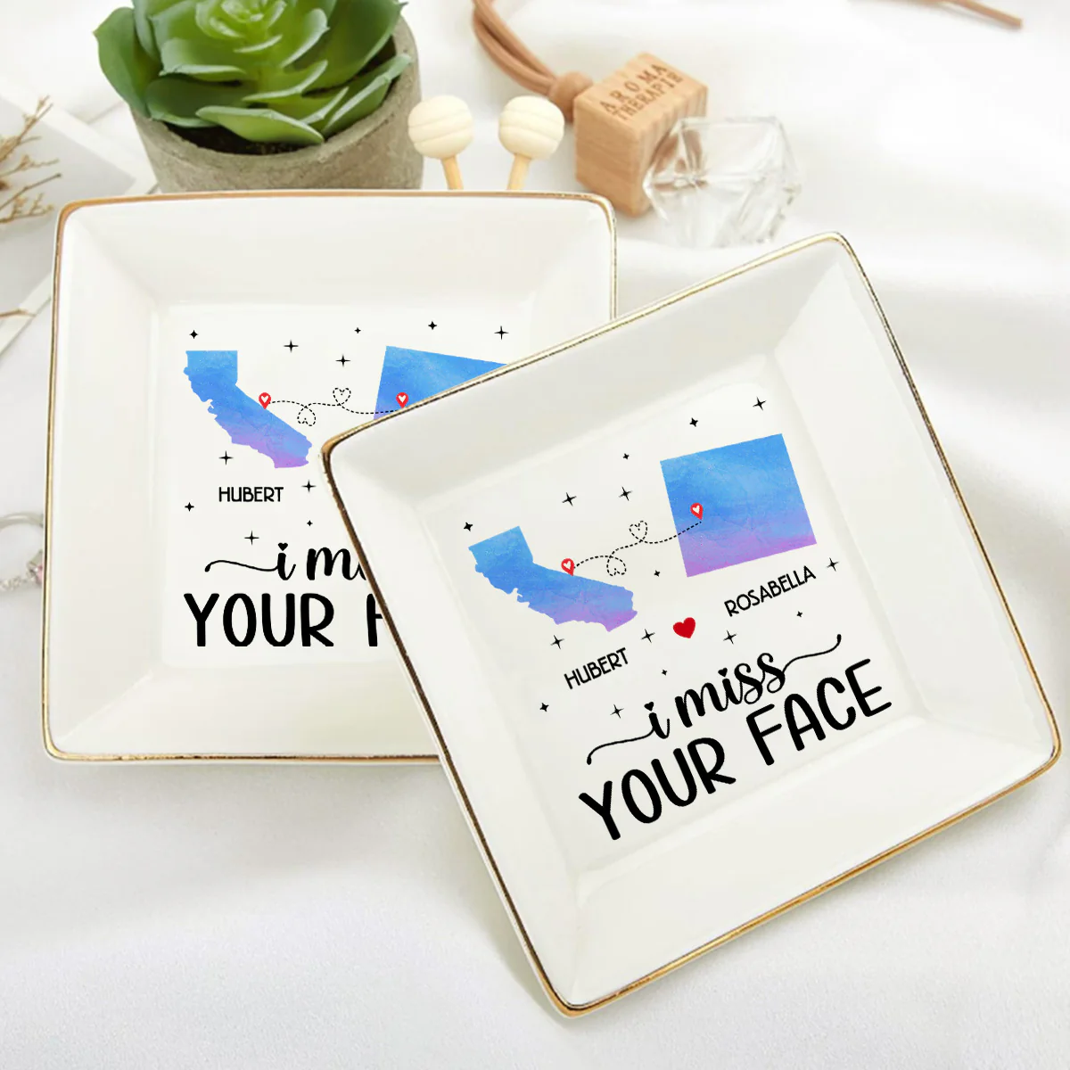 I Miss Your Face - Personalized Jewelry Dish - Image 6