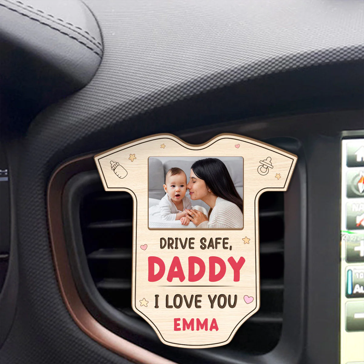 I Need You Here - Personalized Car Visor Clip - Image 4
