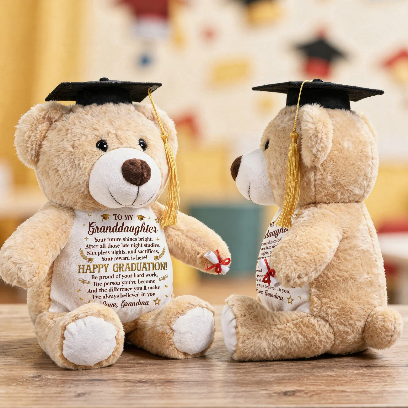 I've Always Believed In You - Personalized Graduation Teddy Bear - Image 4