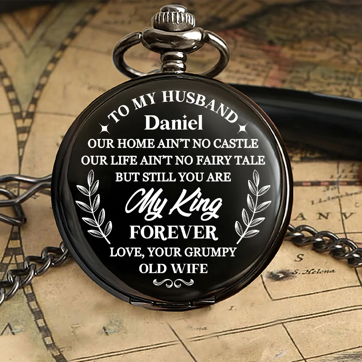I Was Yours Since The Moment I Saw You - Personalized Pocket Watch - Image 5