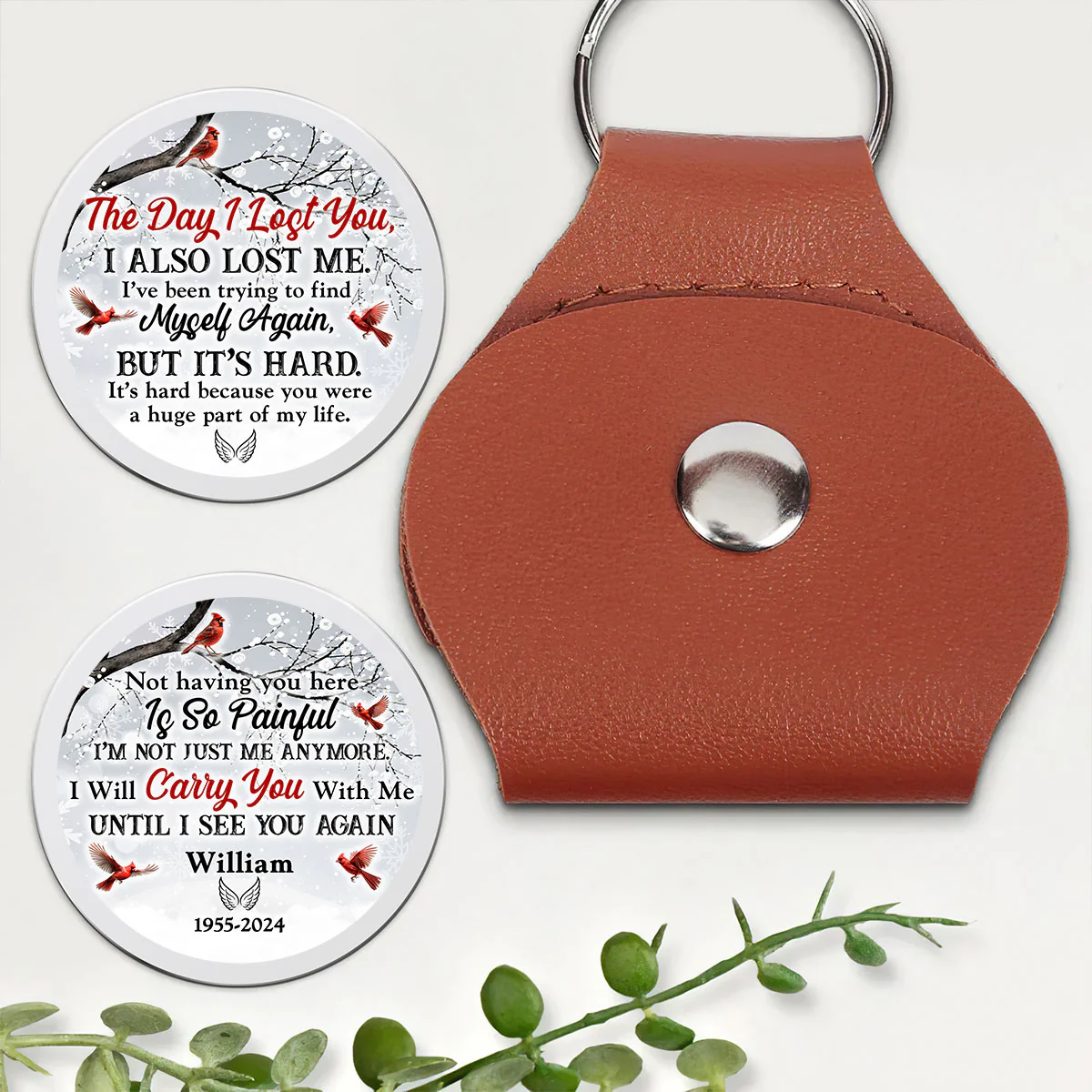 I Will Carry You With Me - Personalized Pocket Hug