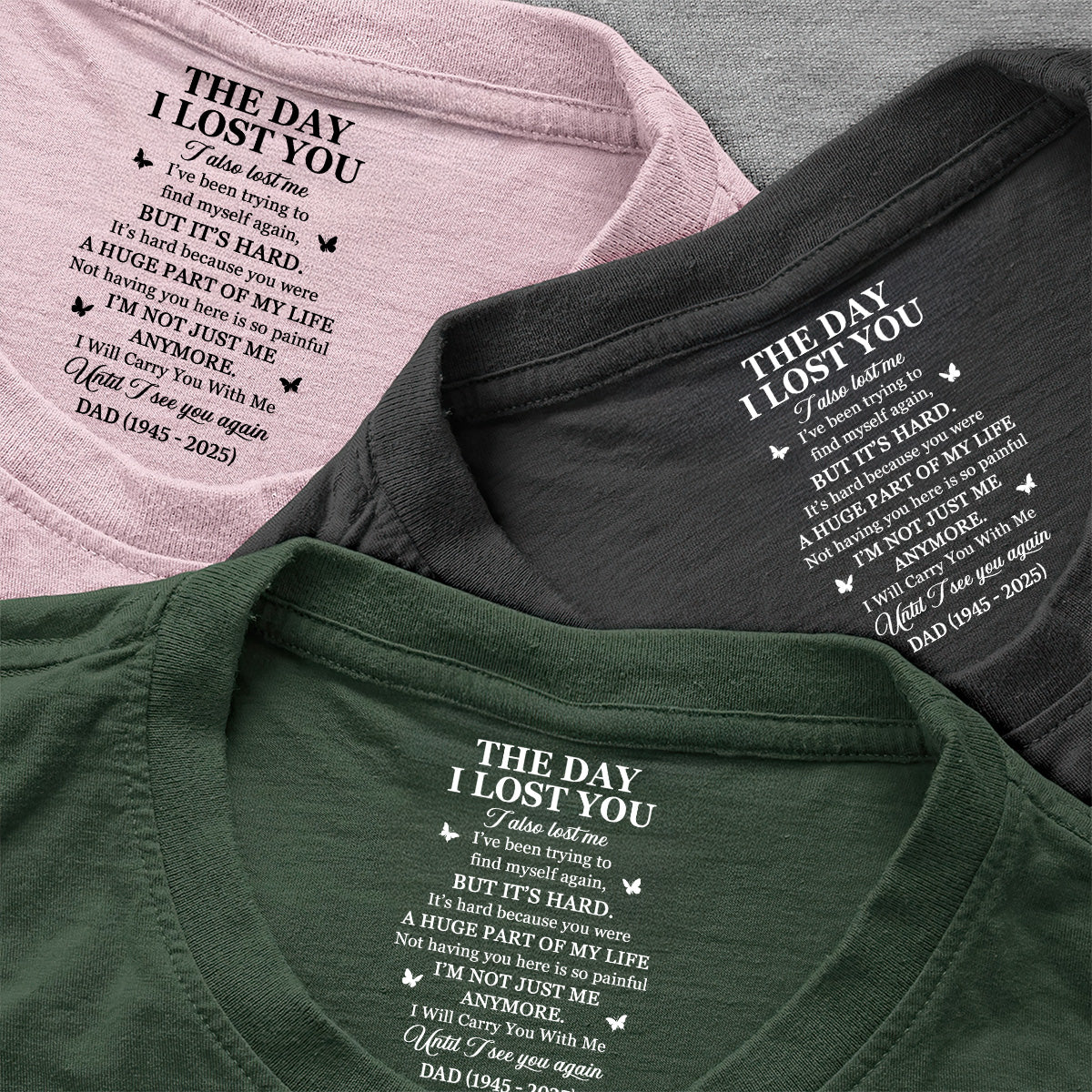 I Will Carry You With Me - Personalized Shirt With Design Inner Neck - Image 3