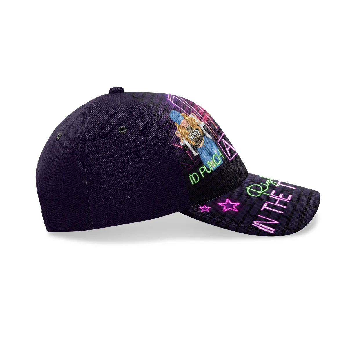 I'd Punch A Bitch For You - Personalized Classic Cap - Image 4