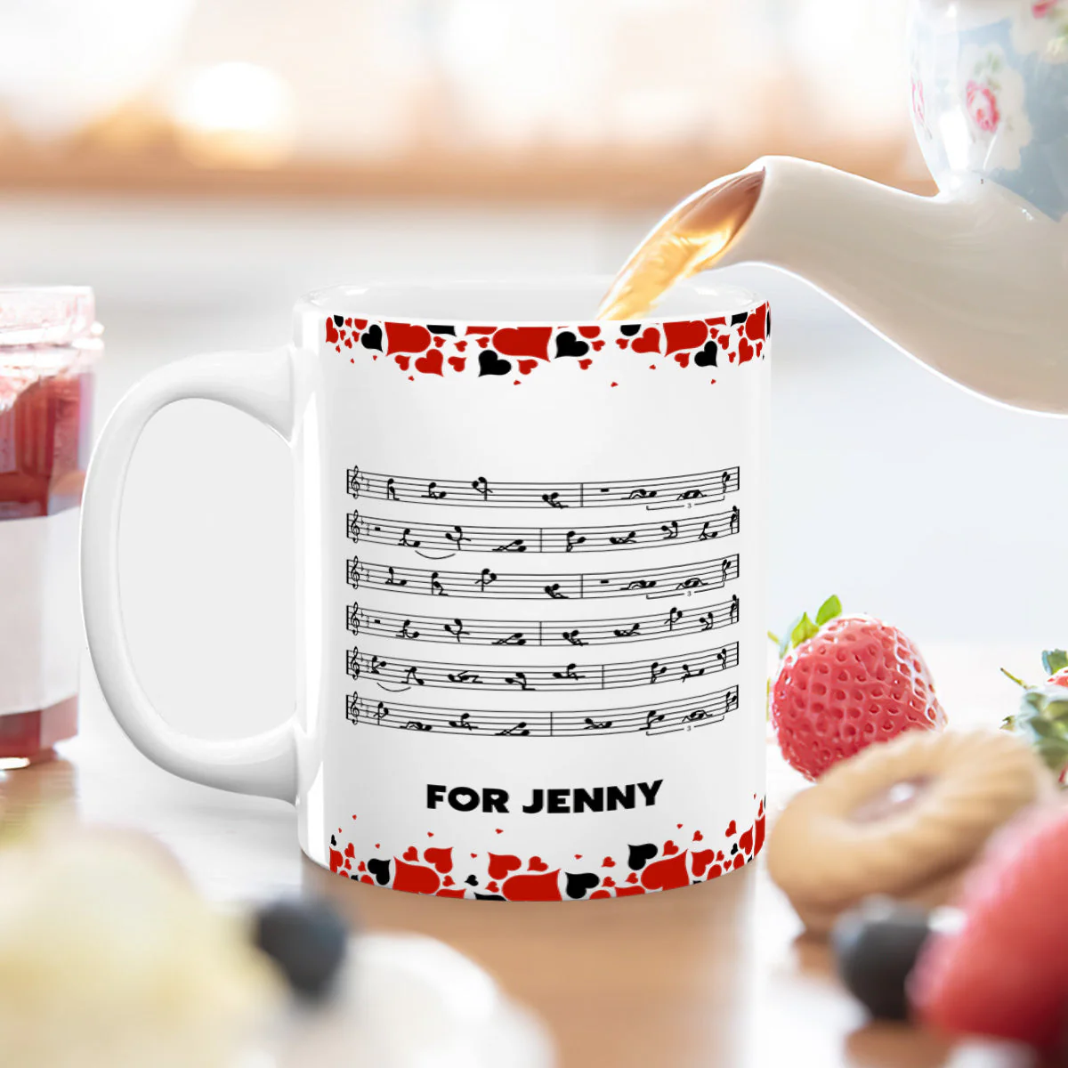 If I Wrote You A Love Song - Personalized Mug - Image 4