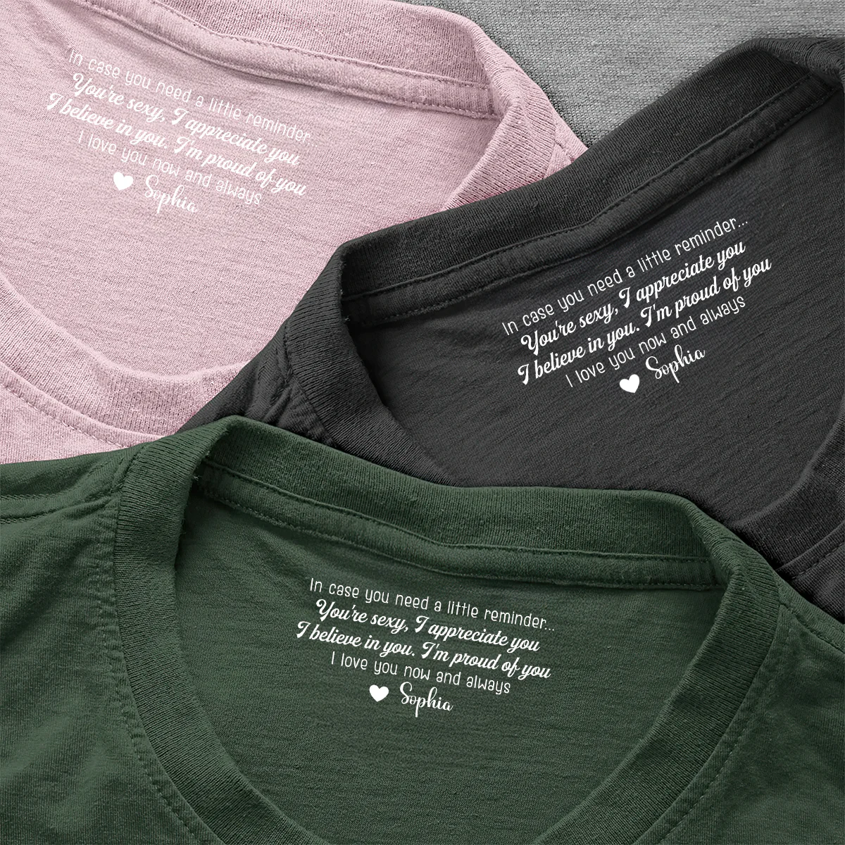 In Case You Need A Little Reminder Gift For Her Gift For Him - Personalized Shirt With Design Inner Neck - Image 2