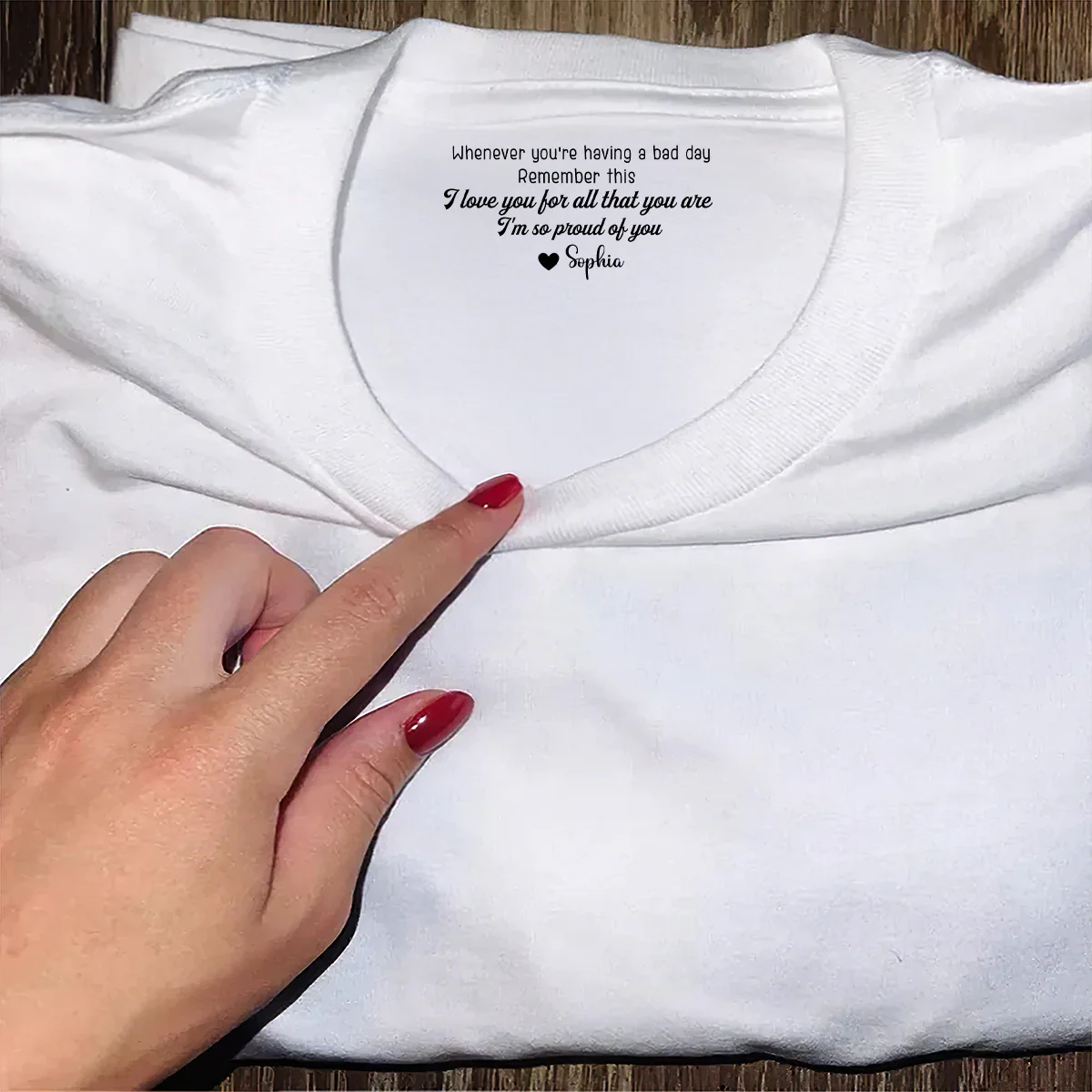 In Case You Need A Little Reminder Gift For Her Gift For Him - Personalized Shirt With Design Inner Neck - Image 5