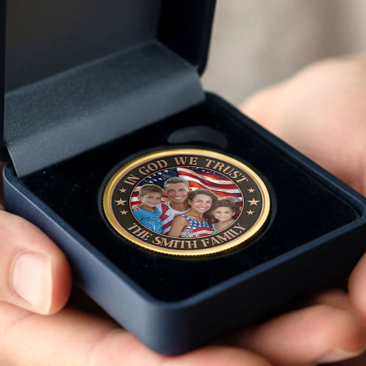 In God We Trust Version 2 - Personalized Commemorative Coin - Image 3