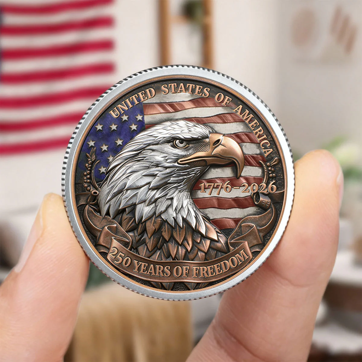 In God We Trust Version 2 - Personalized Commemorative Coin - Image 4