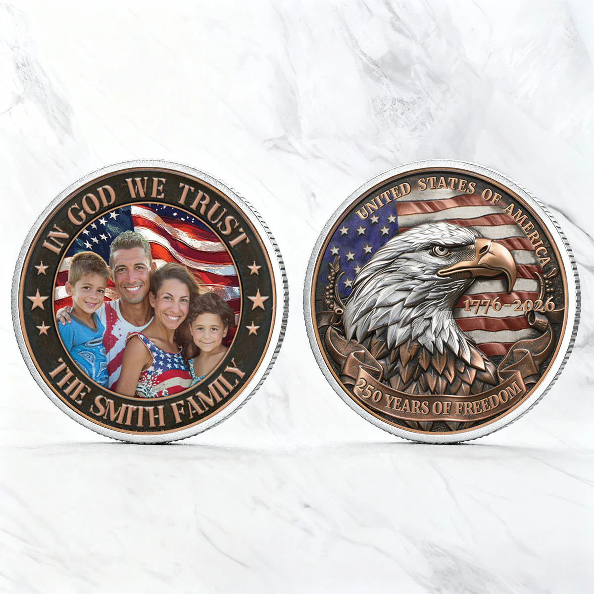 In God We Trust Version 2 - Personalized Commemorative Coin - Image 5