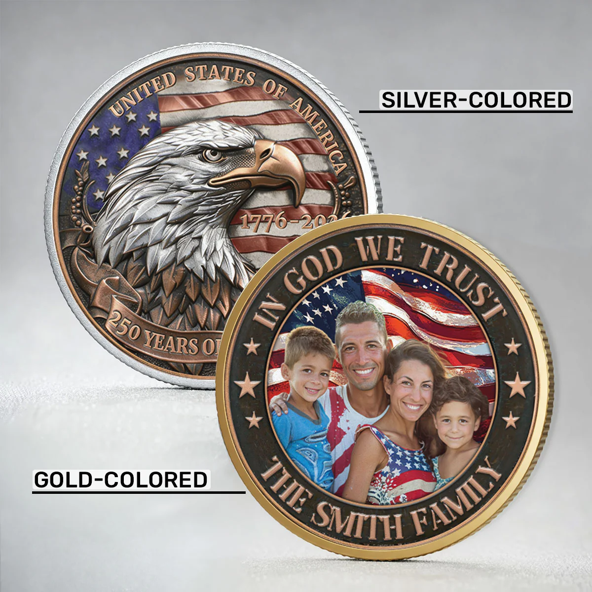 In God We Trust Version 2 - Personalized Commemorative Coin - Image 6