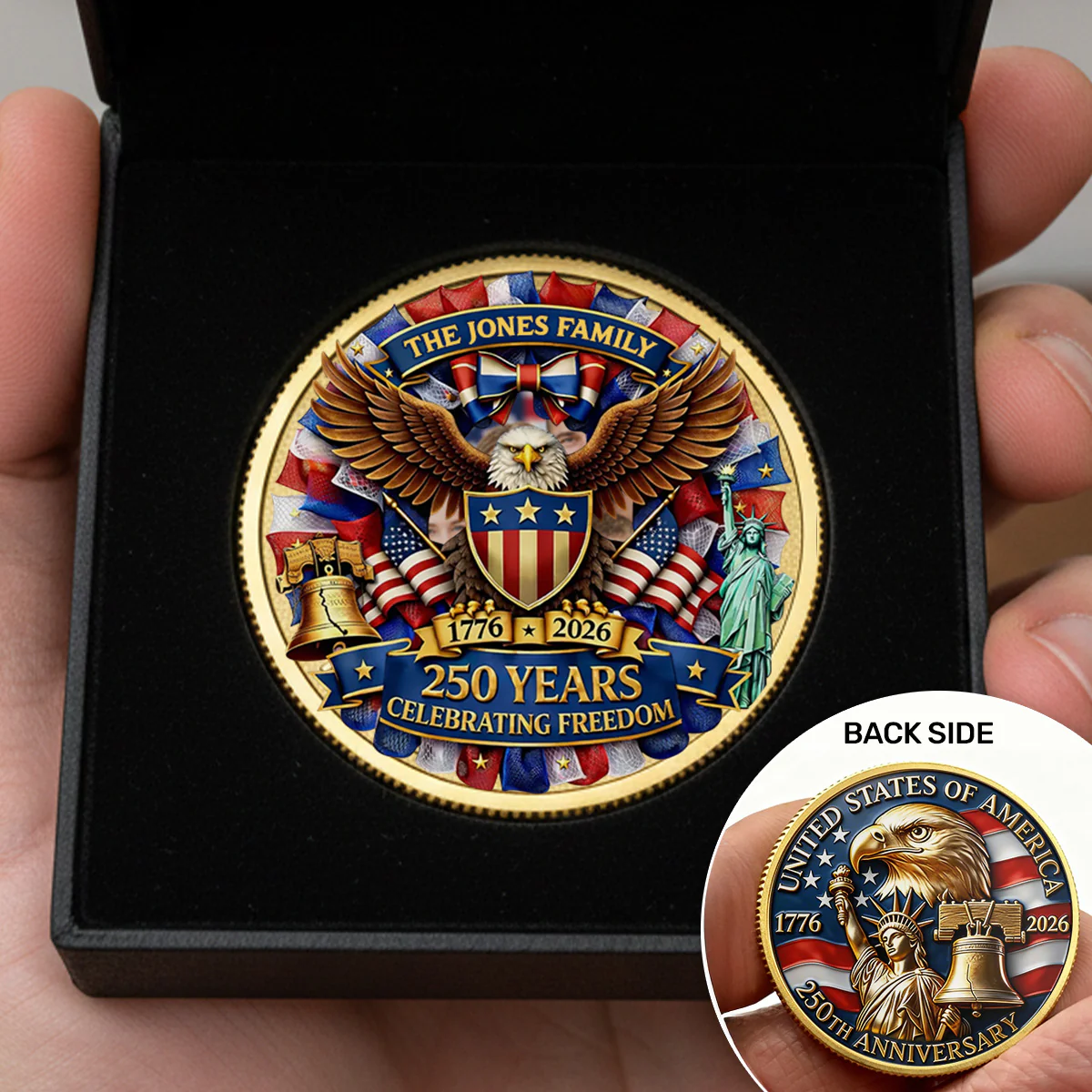In God We Trust Version 3 - Personalized Commemorative Coin - Image 2