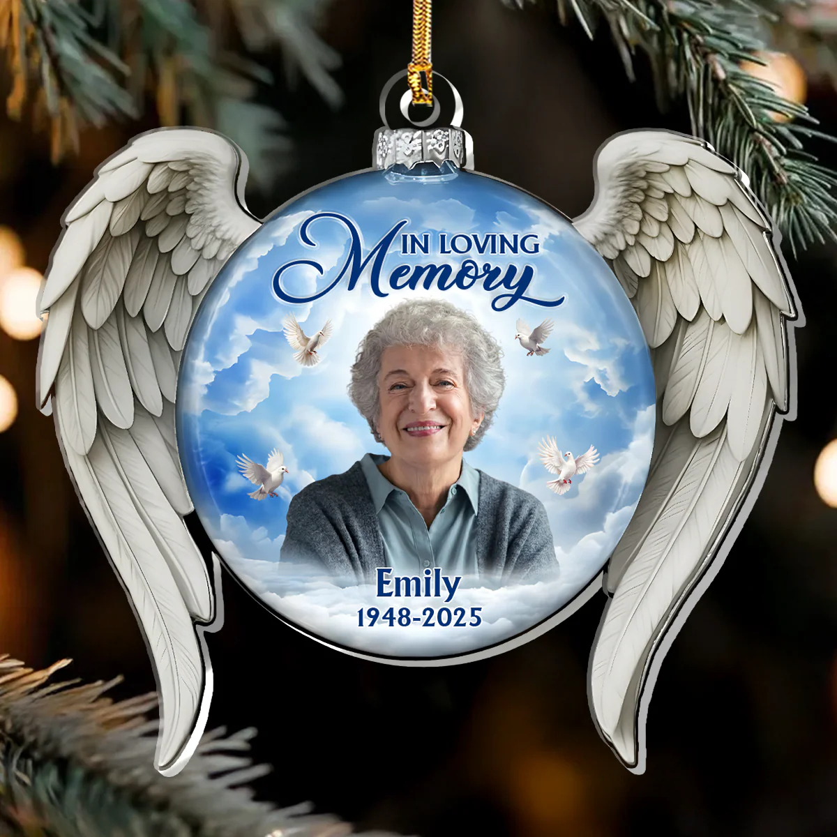 In Loving Memory - Personalized 1-Layer Acrylic Ornament