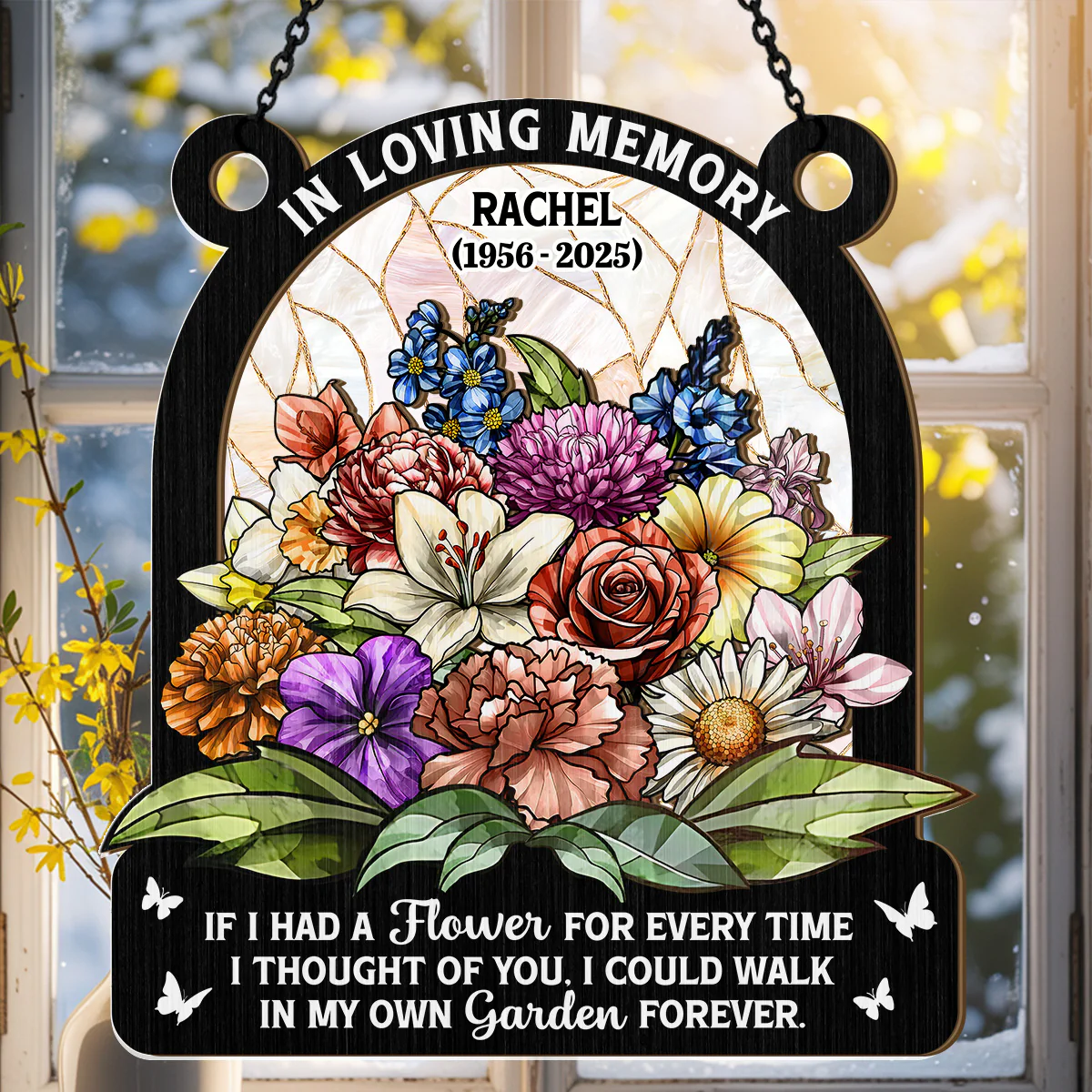In Loving Memory - Personalized Window Hanging Suncatcher - Image 2