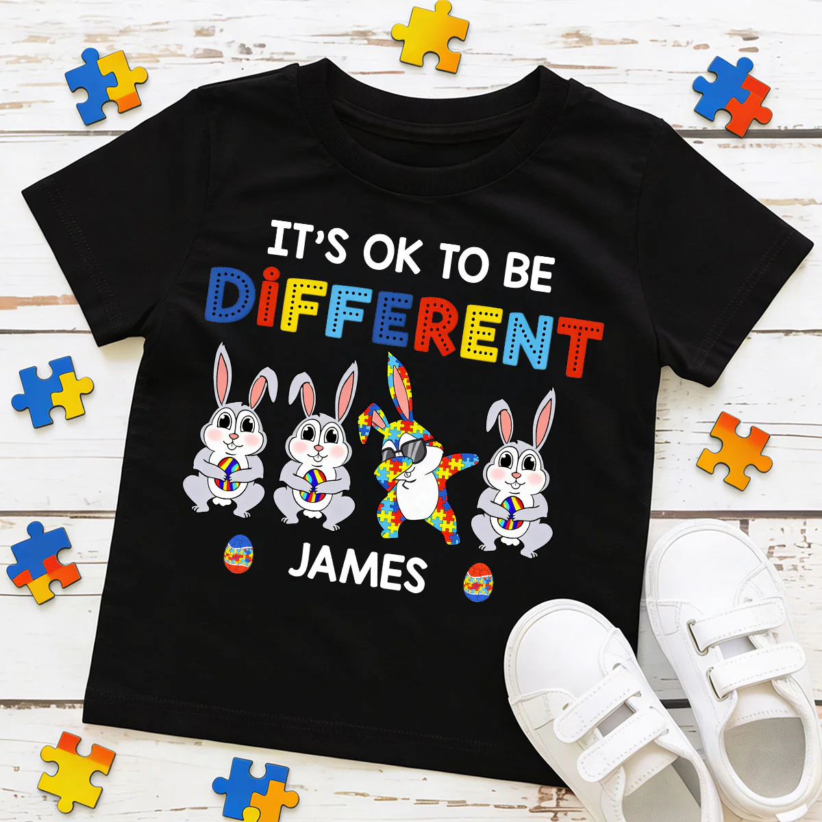 It’s Ok To Be Different - Personalized Kid T-Shirt - Image 2