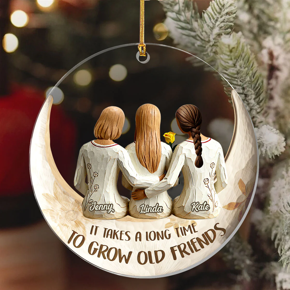 It Takes A Long Time - Personalized 1-Layer Acrylic Ornament - Image 6
