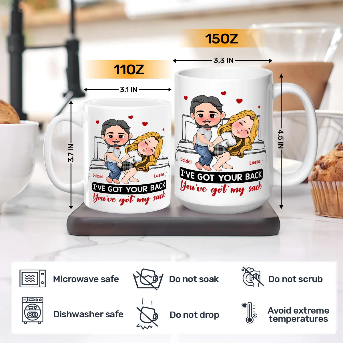 I've Got Your Back - Personalized Mug - Image 3
