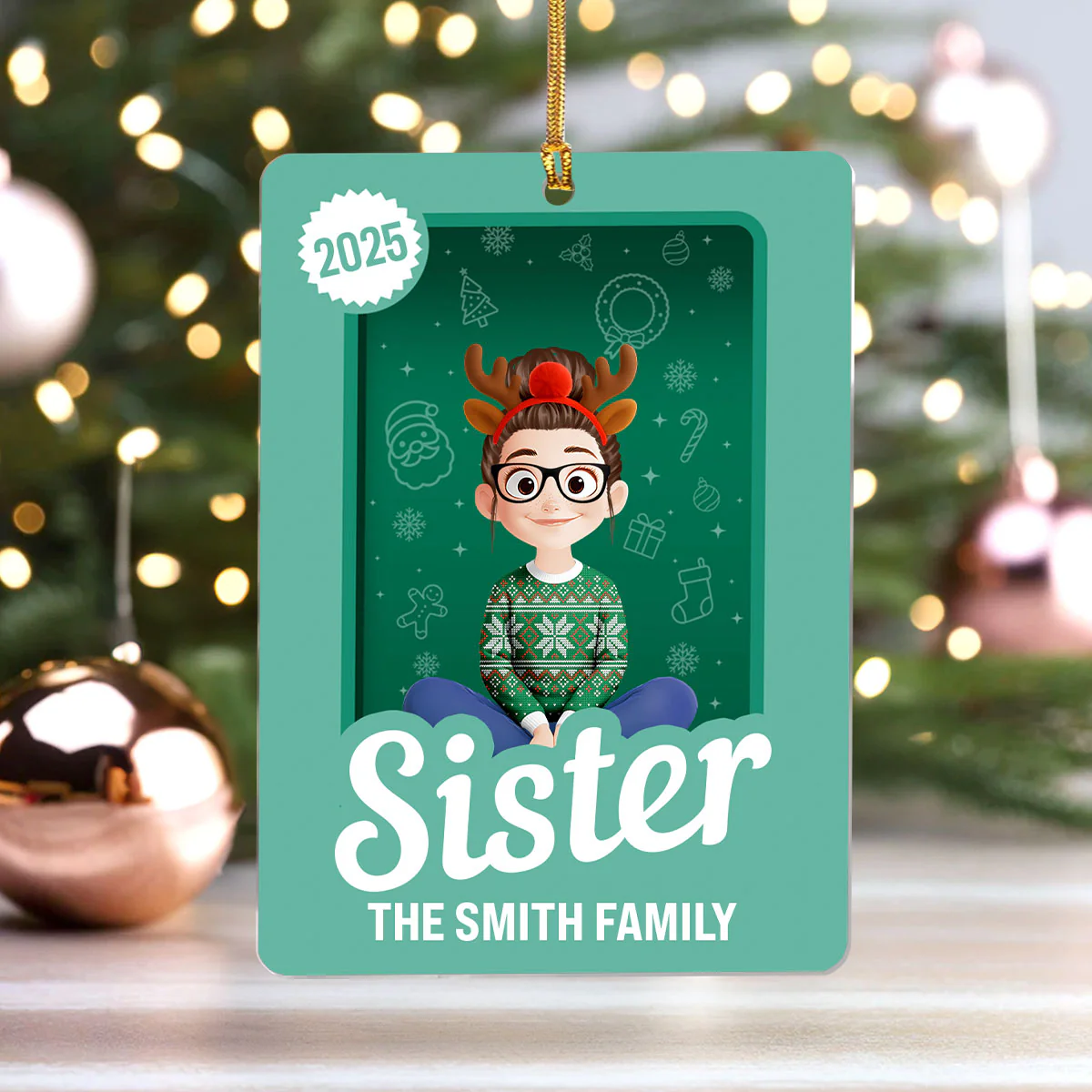 Joyful Family Toy Box - Personalized 1-Layer Acrylic Ornament - Image 4