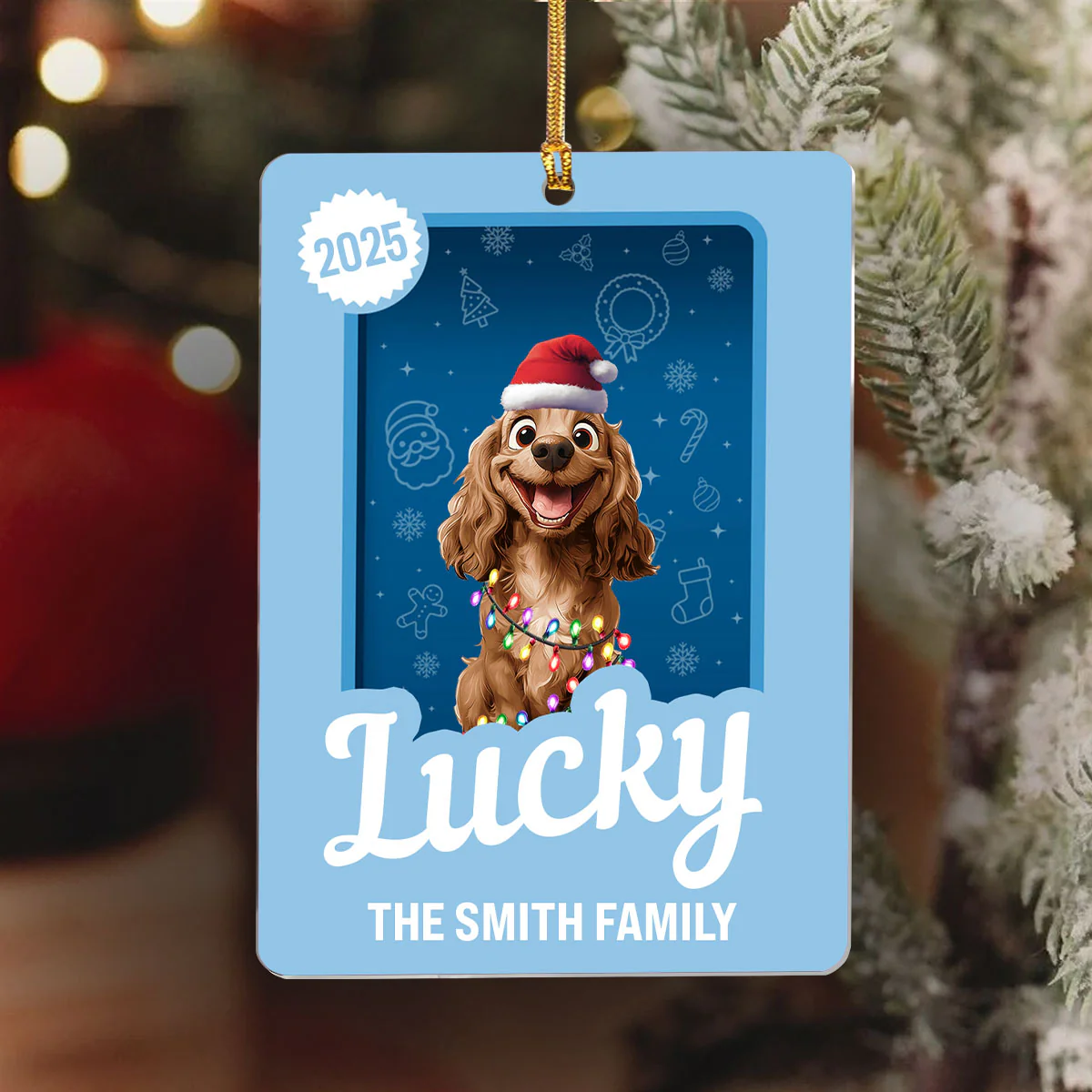 Joyful Family Toy Box - Personalized 1-Layer Acrylic Ornament - Image 6