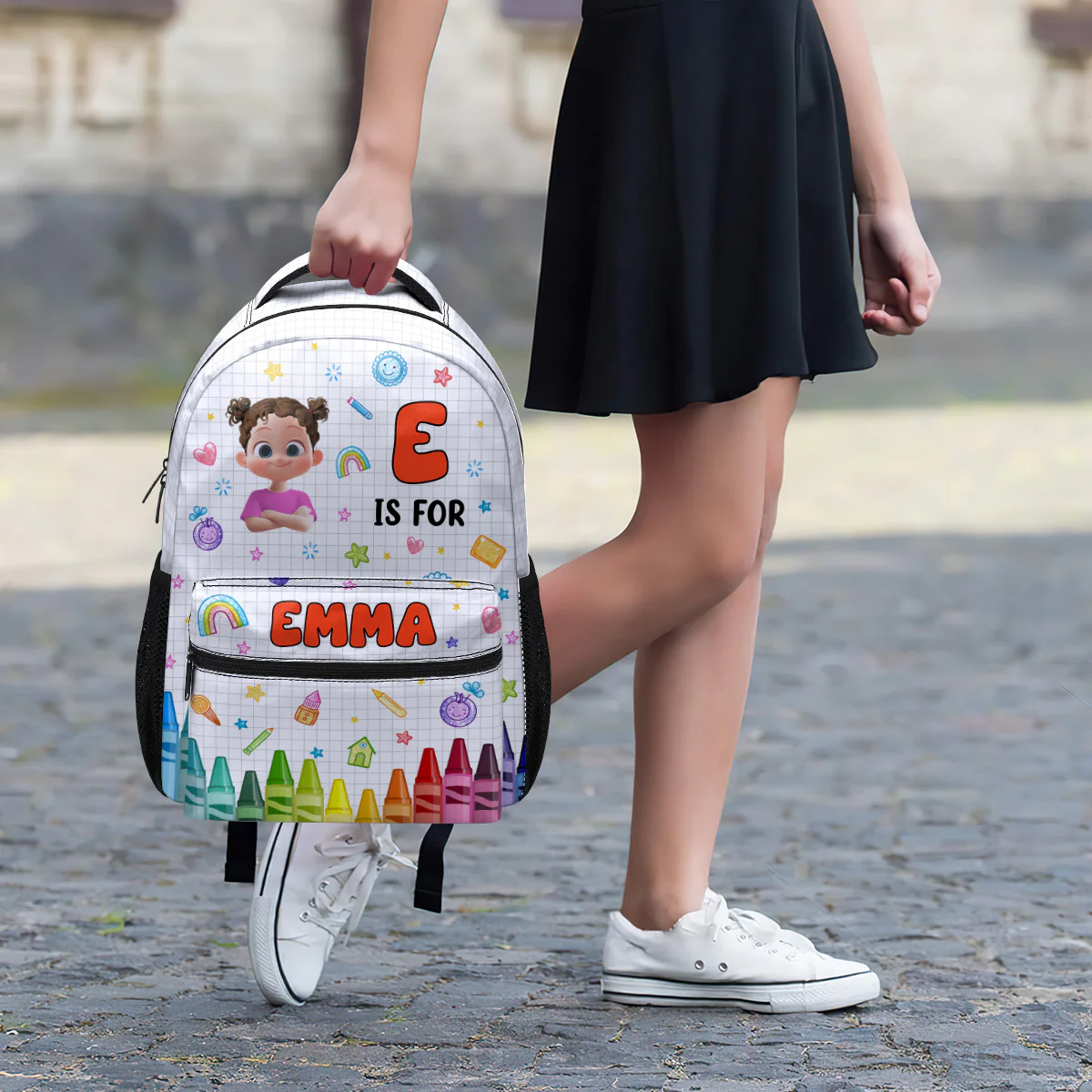 Joyful Kid's Name - Personalized Backpack - Image 4
