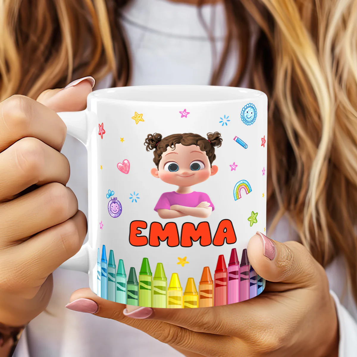 Joyful Kid's Name - Personalized Ceramic Coffee Mug - Image 2