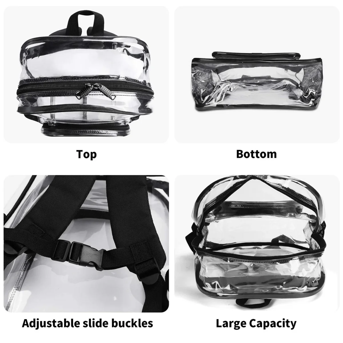 Joyful Kid's Name - Personalized Clear Backpack - Image 6