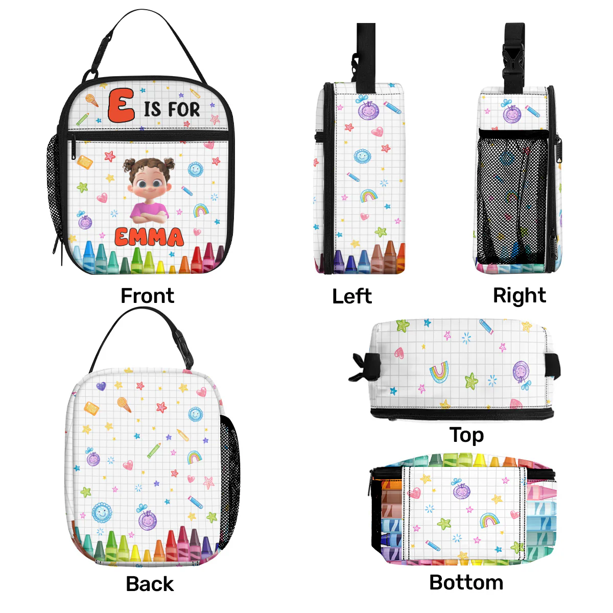 Joyful Kid's Name - Personalized Lunch Bag - Image 5