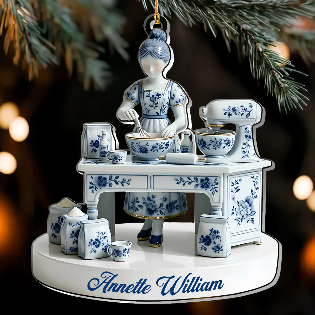 Just A Girl Who Loves Baking - Personalized 1-Layer Acrylic Ornament