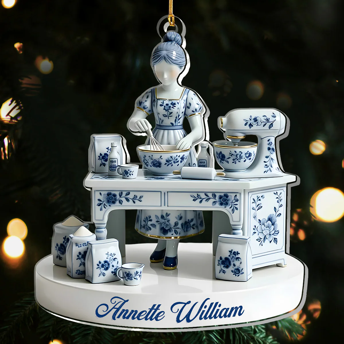 Just A Girl Who Loves Baking - Personalized 1-Layer Acrylic Ornament - Image 6