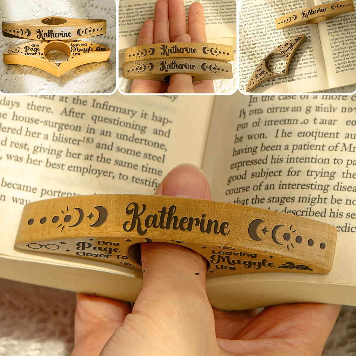 Just One More Page - Personalized Book Page Holder