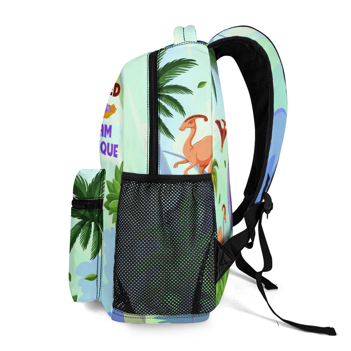 Kid Affirmations And Initial Name - Personalized Backpack - Image 3