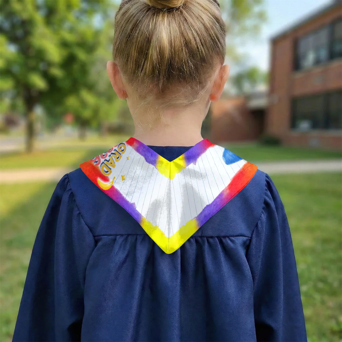 Kid Crayons Graduation Custom Name - Personalized Kid Graduation Stole - Image 4
