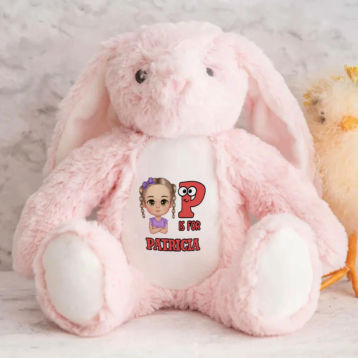 Kid's Name - Personalized Stuffed Bunny - Image 6