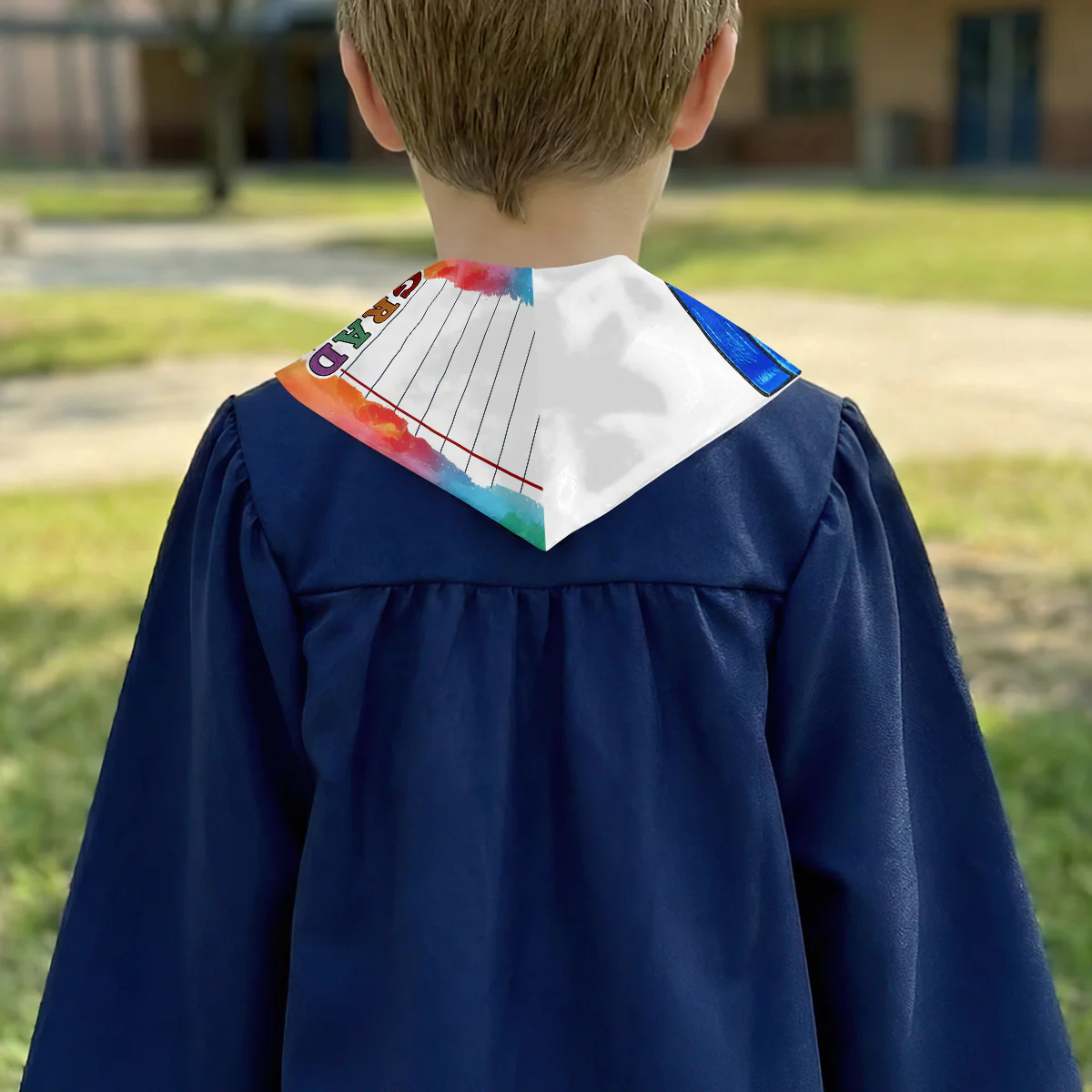Kindergarten Class Of 2026 Boy Girl - Personalized Kid Graduation Stole - Image 3