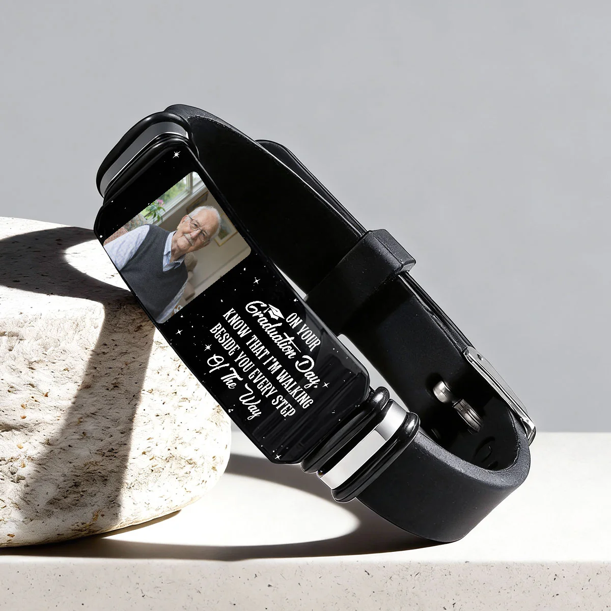 Know That I'm Walking Beside You Every Step Of The Way - Personalized Bracelet - Image 3
