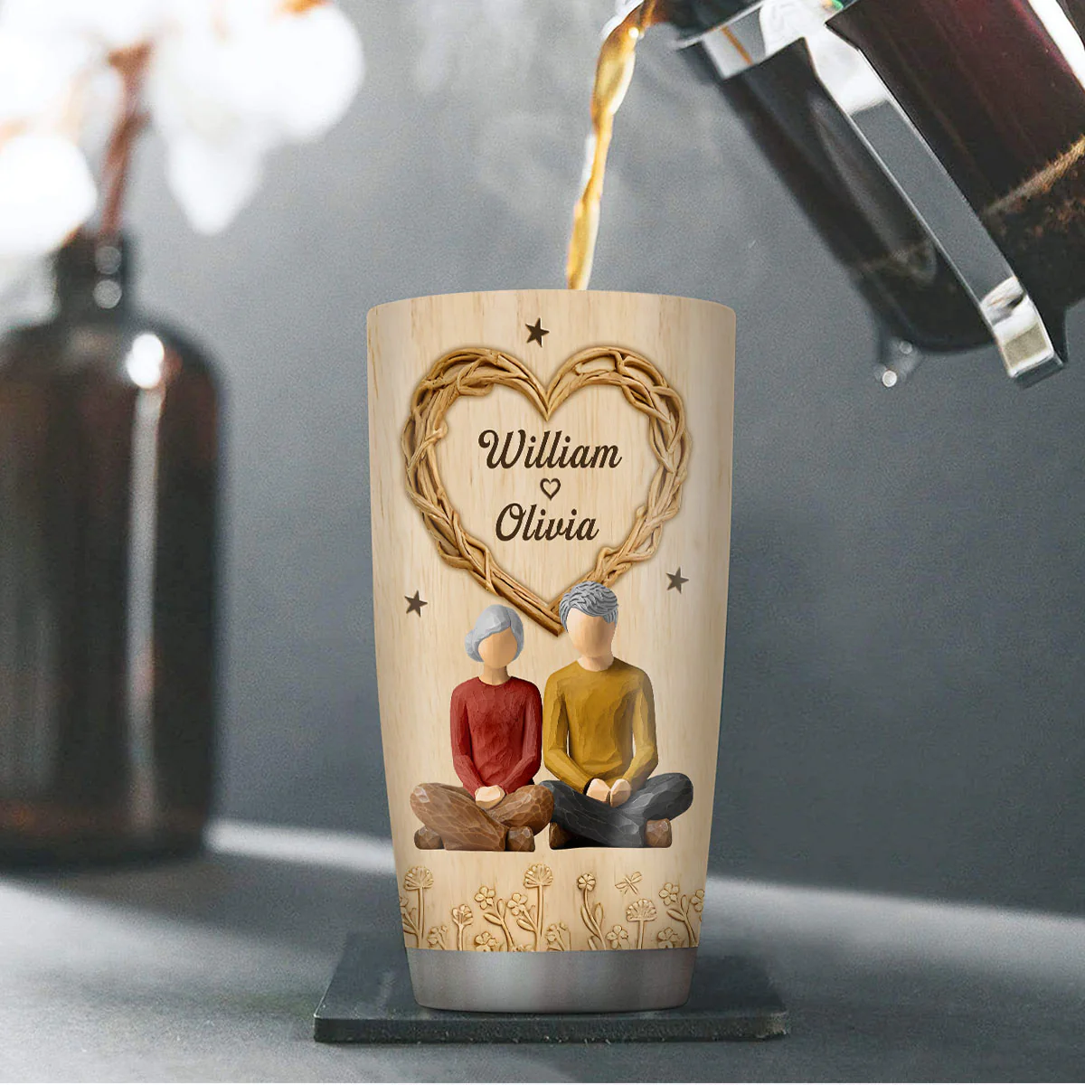 Led Me To You - Personalized Stainless Steel Tumbler - Image 4