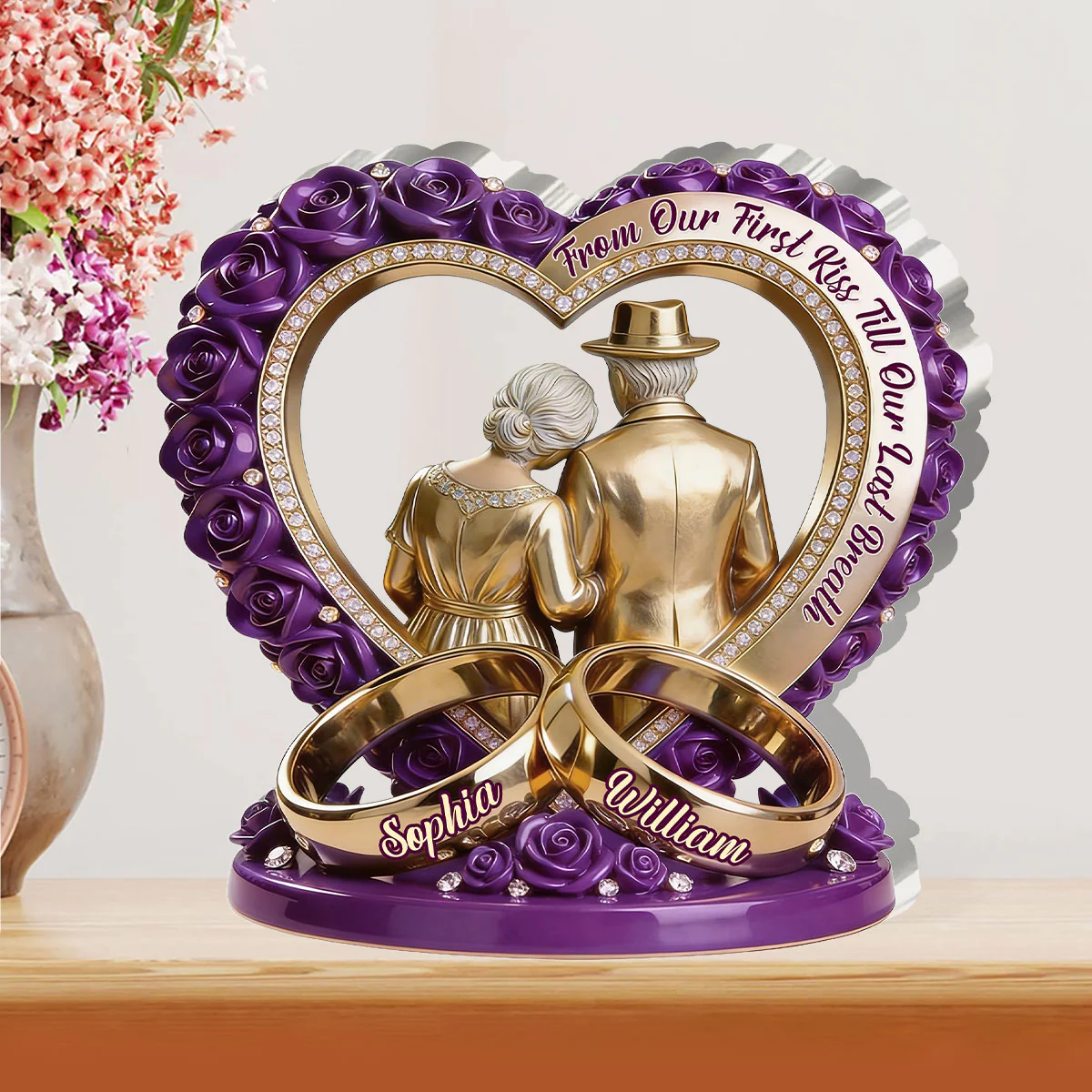 Legacy Of Love Sculpture - Personalized Custom Shaped Acrylic Plaque - Image 2