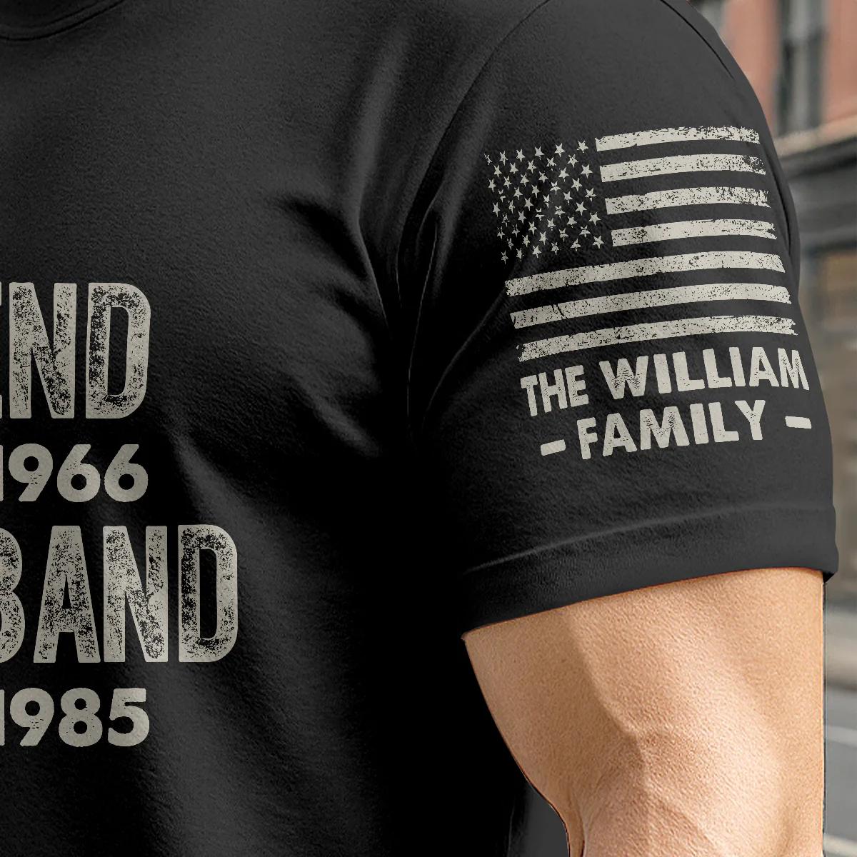 Legend, Husband, Dad And Grandpa - Personalized All-Over-Print T-Shirt - Image 5