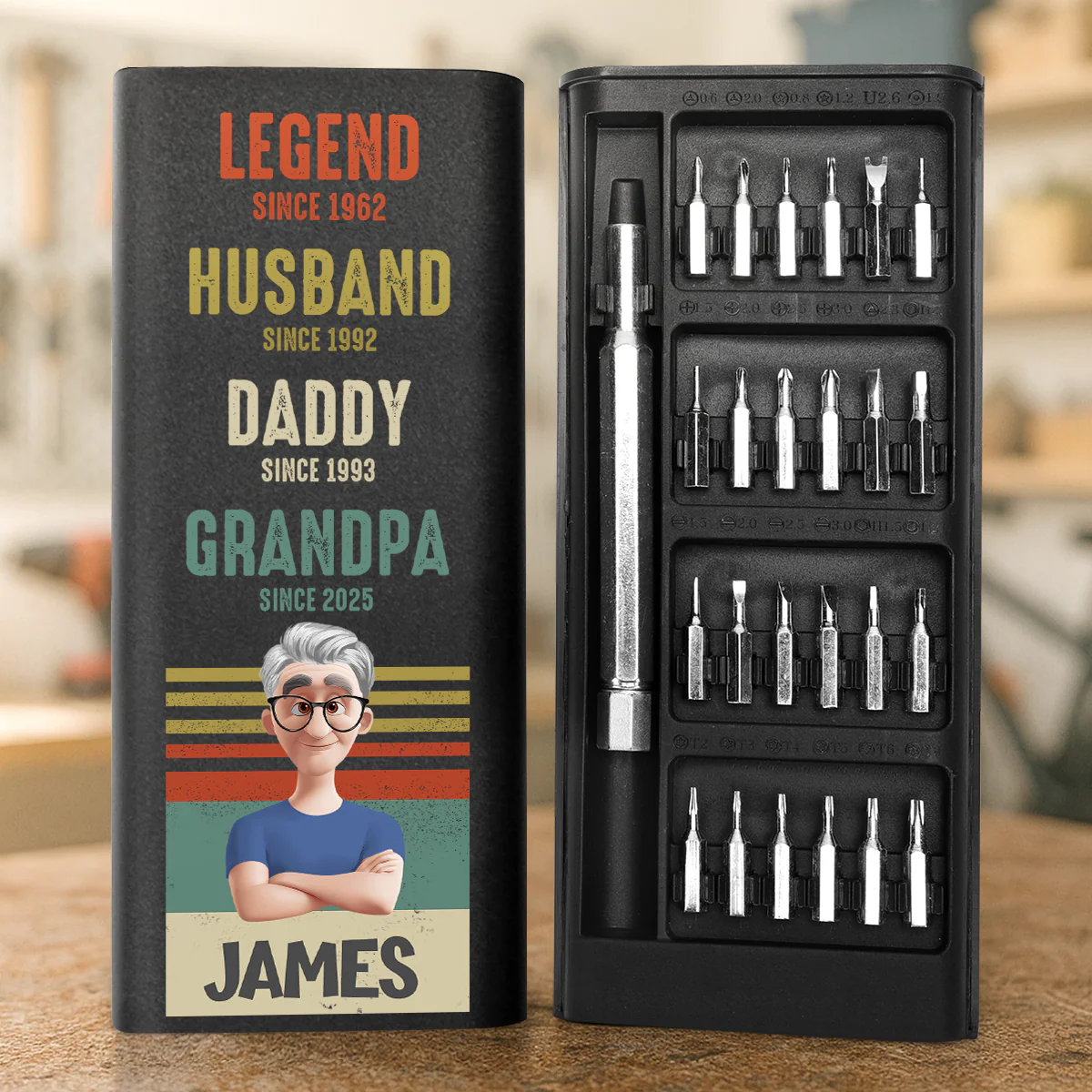 Legend Husband Dad Papa - Personalized Screwdriver Set