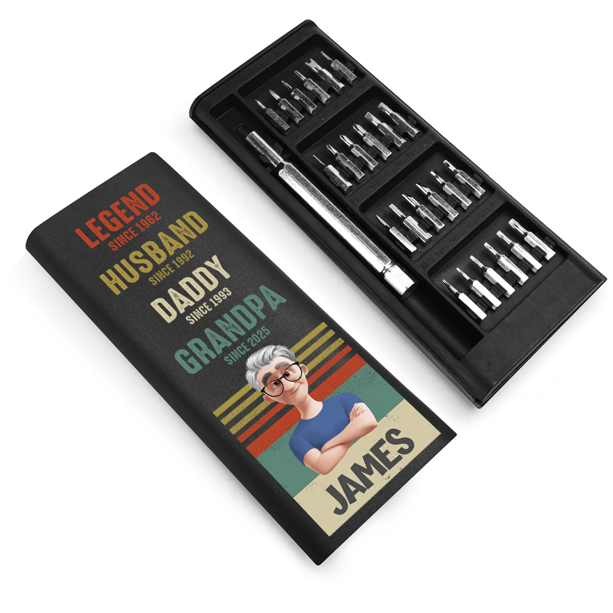 Legend Husband Dad Papa - Personalized Screwdriver Set - Image 4