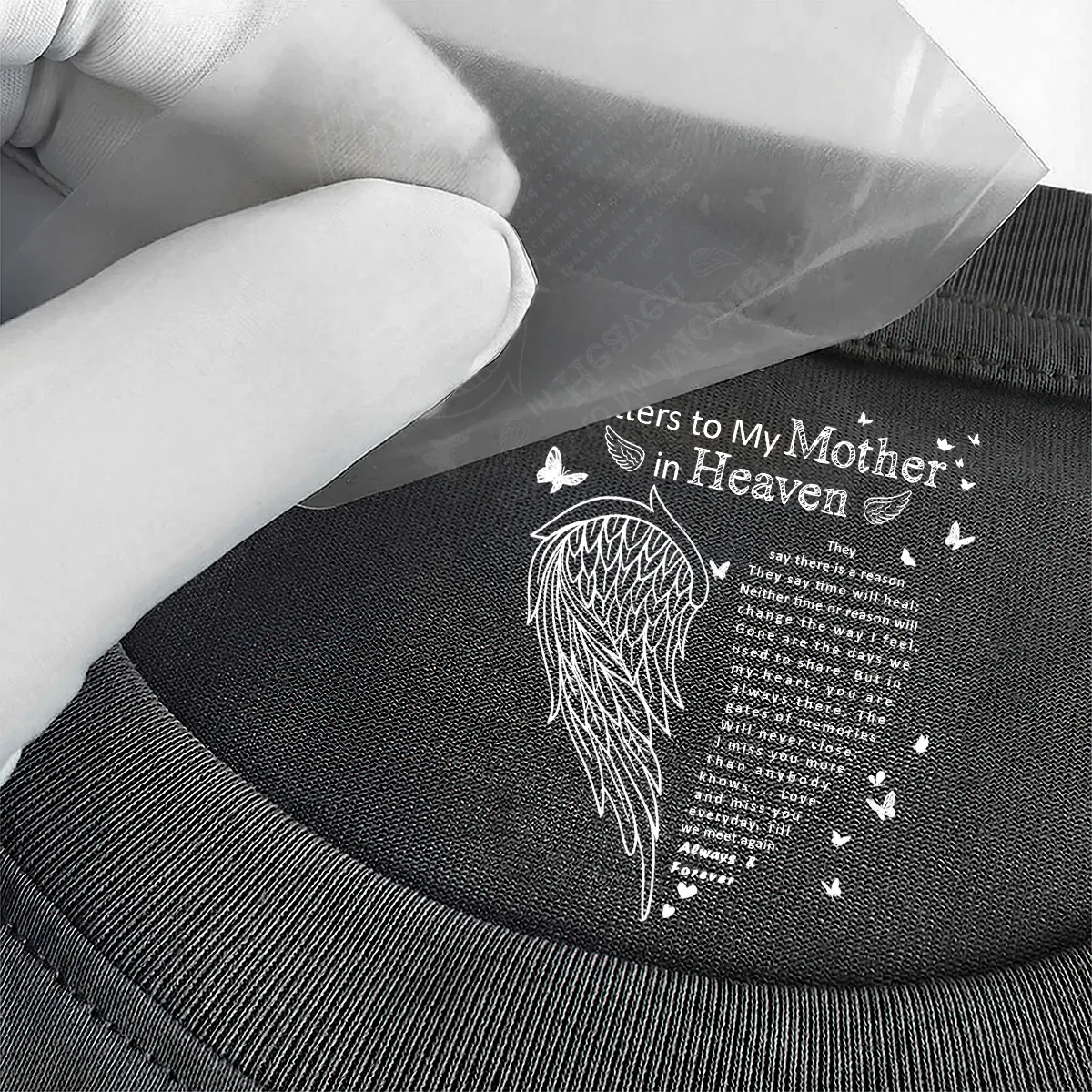 Letters To My Mother In Heaven - Personalized Shirt With Design Inner Neck - Image 3