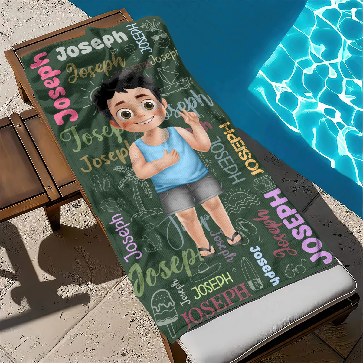Life Is Better At The Beach - Personalized Beach Towel - Image 5