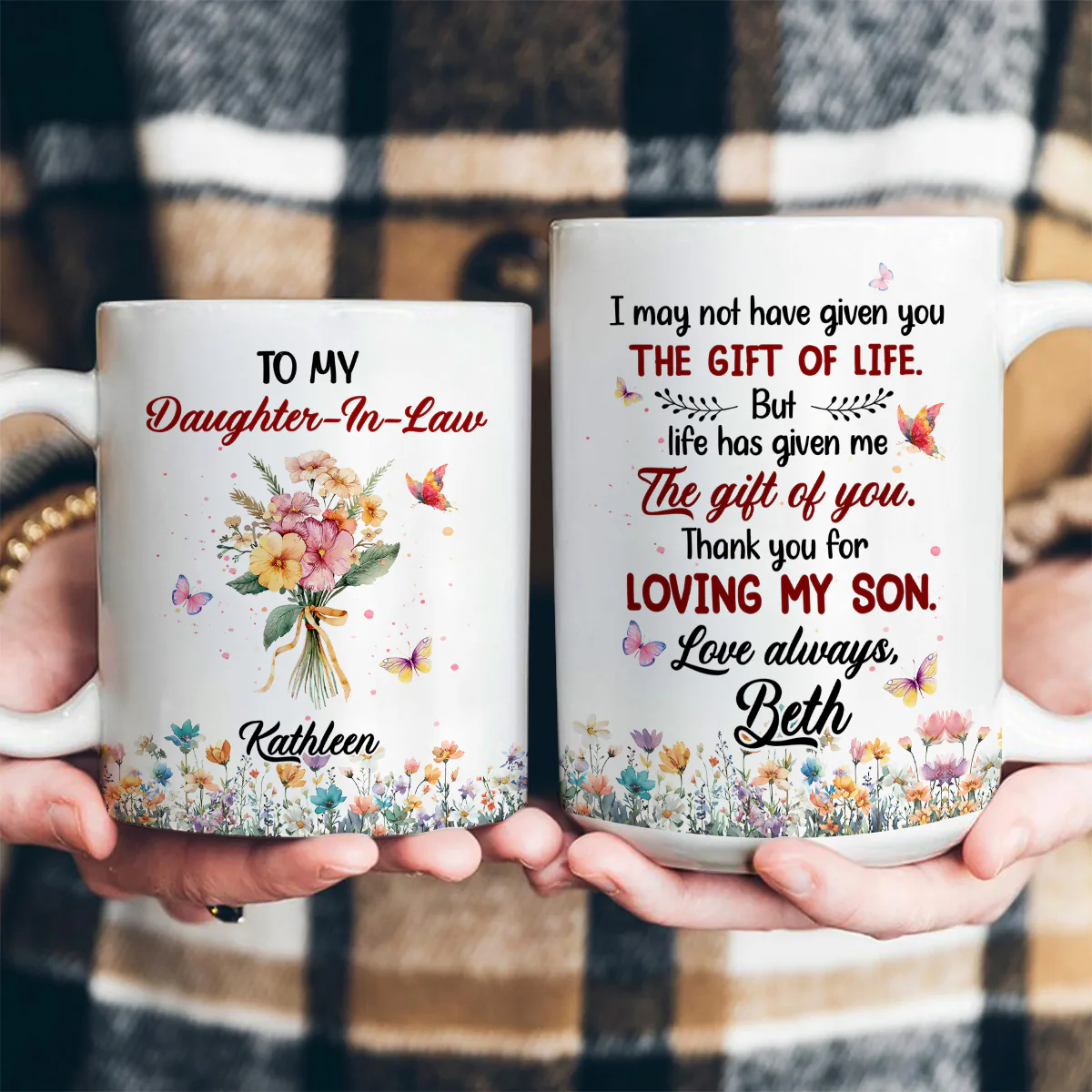 Life's Given You The Gift Of Me - Personalized Ceramic Coffee Mug - Image 3