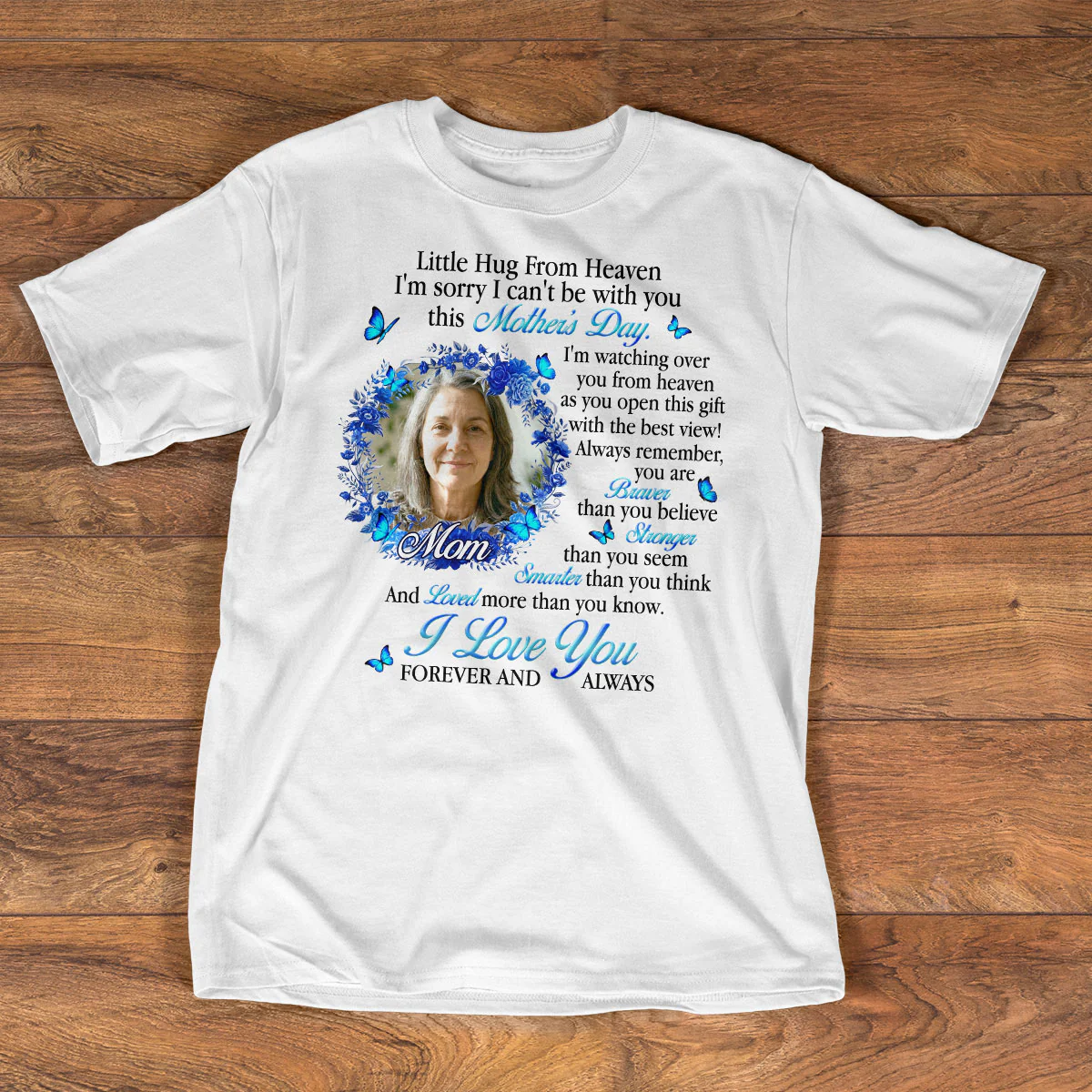 Little Hug From Heaven - Personalized 2D Unisex T-shirt - Image 2