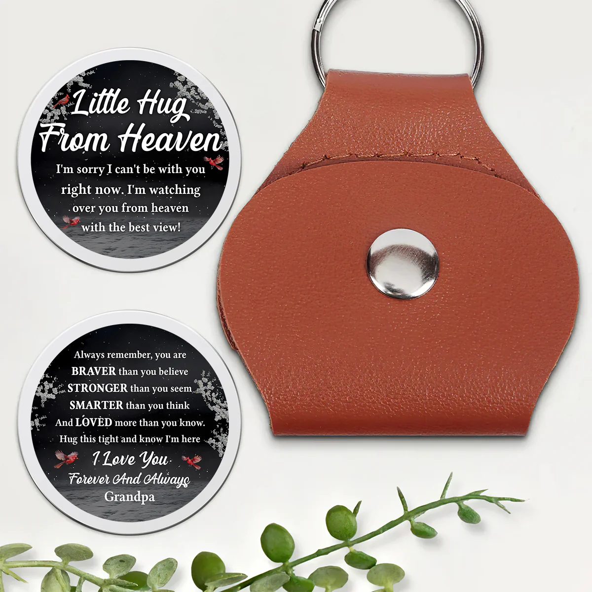 Little Hug From Heaven - Personalized Pocket Hug