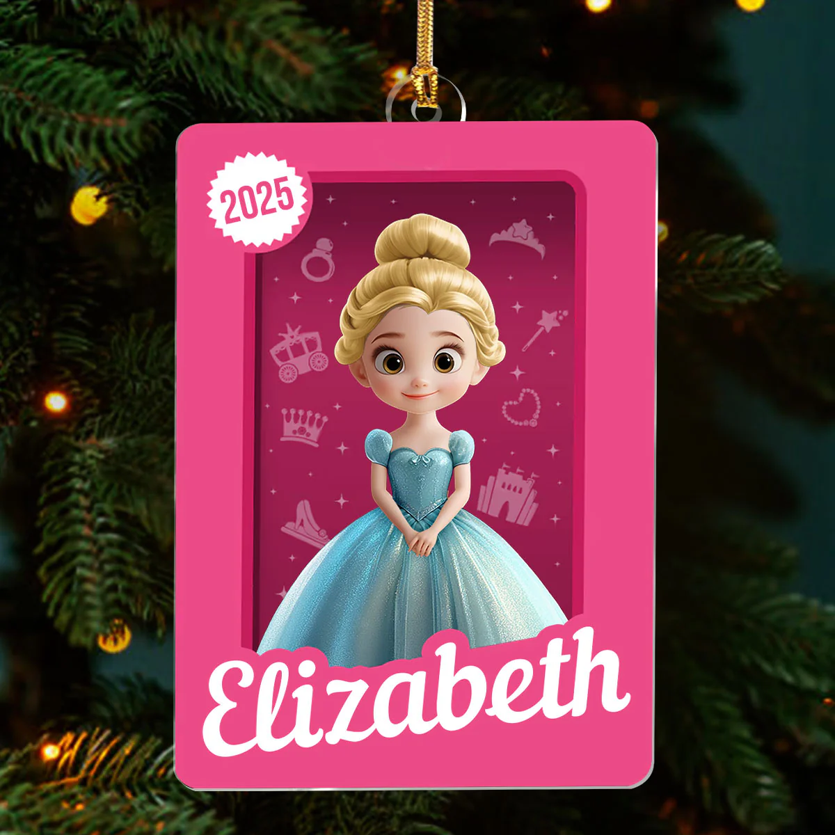 Little Princess Toy Box - Personalized 1-Layer Acrylic Ornament - Image 3