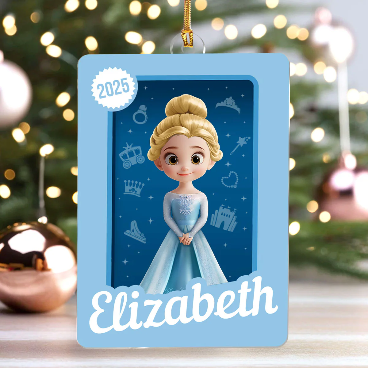 Little Princess Toy Box - Personalized 1-Layer Acrylic Ornament - Image 4