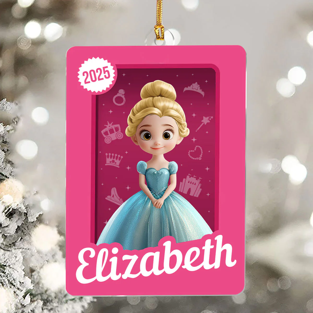 Little Princess Toy Box - Personalized 1-Layer Acrylic Ornament - Image 5