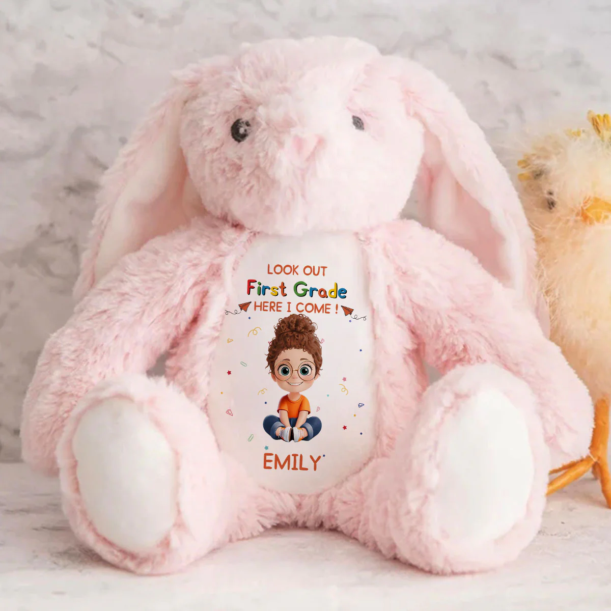 Look Out Here I Come - Personalized Stuffed Bunny - Image 7