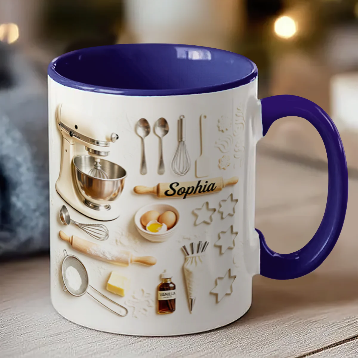 Love Baking - Personalized Accent Mug